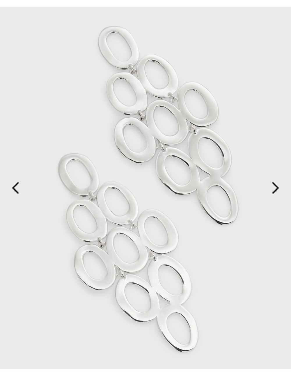 Ippolita Polished Silver Multi-Oval Drop Earrings